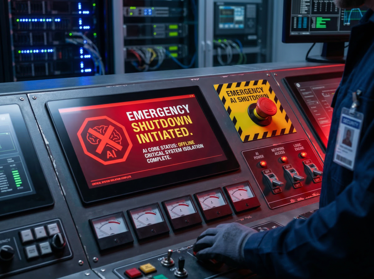 artificial intelligence control panel shutdown emergency