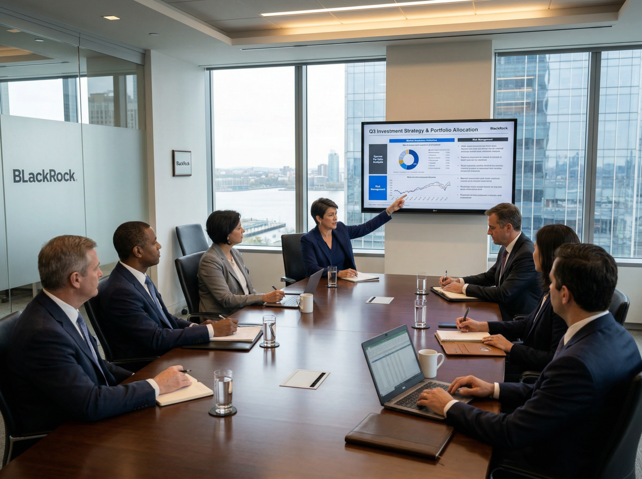 corporate finance meeting blackrock executive office