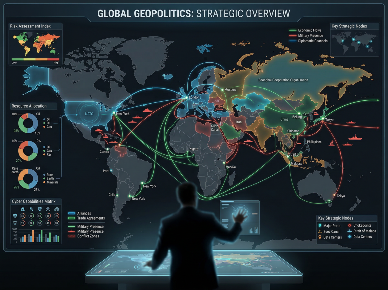 global geopolitics world map strategy
