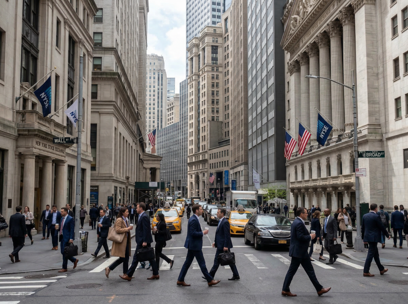 wall street financial district professionals corporate offices