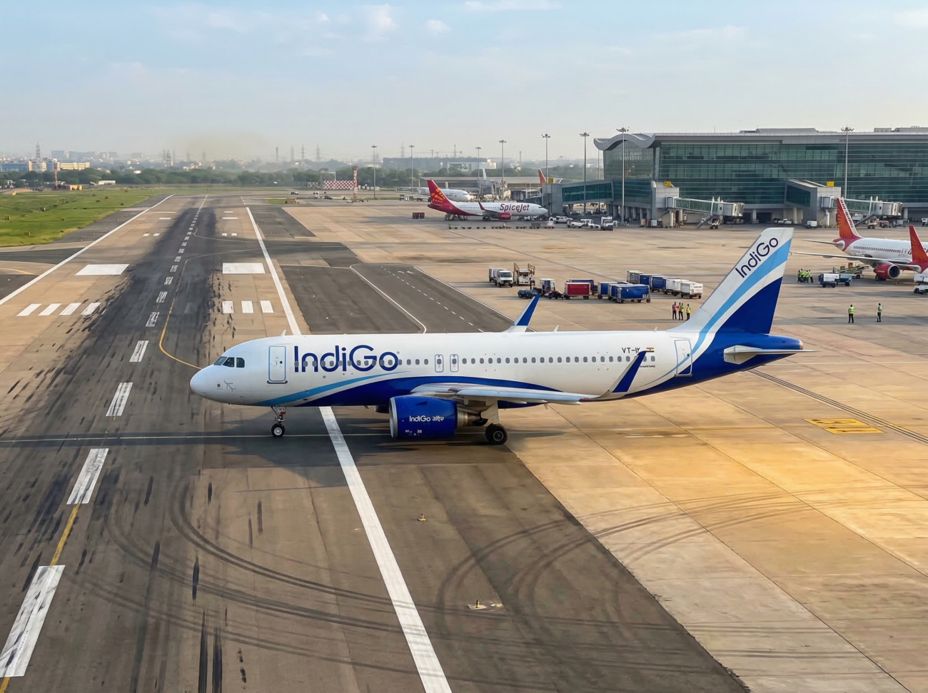 Indigo airline aircraft runway India aviation industry