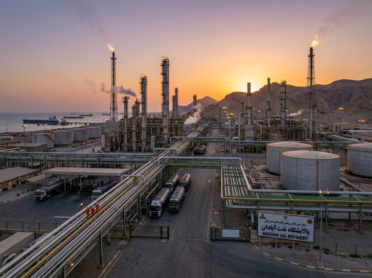 iran oil production refinery industrial energy