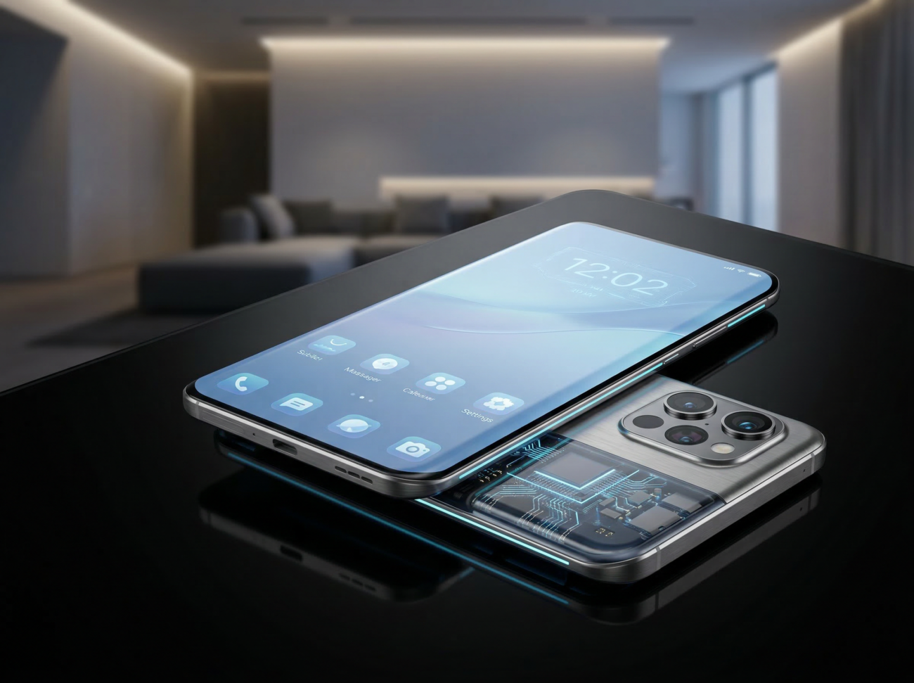 premium smartphone modern design futuristic mobile phone