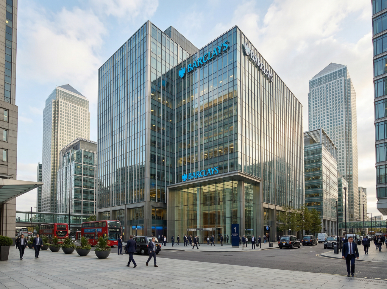 barclays bank london headquarters financial district building