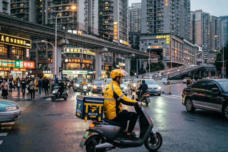 Alibaba, JD.com, Meituan Stocks Rise as China Food Delivery War Eases