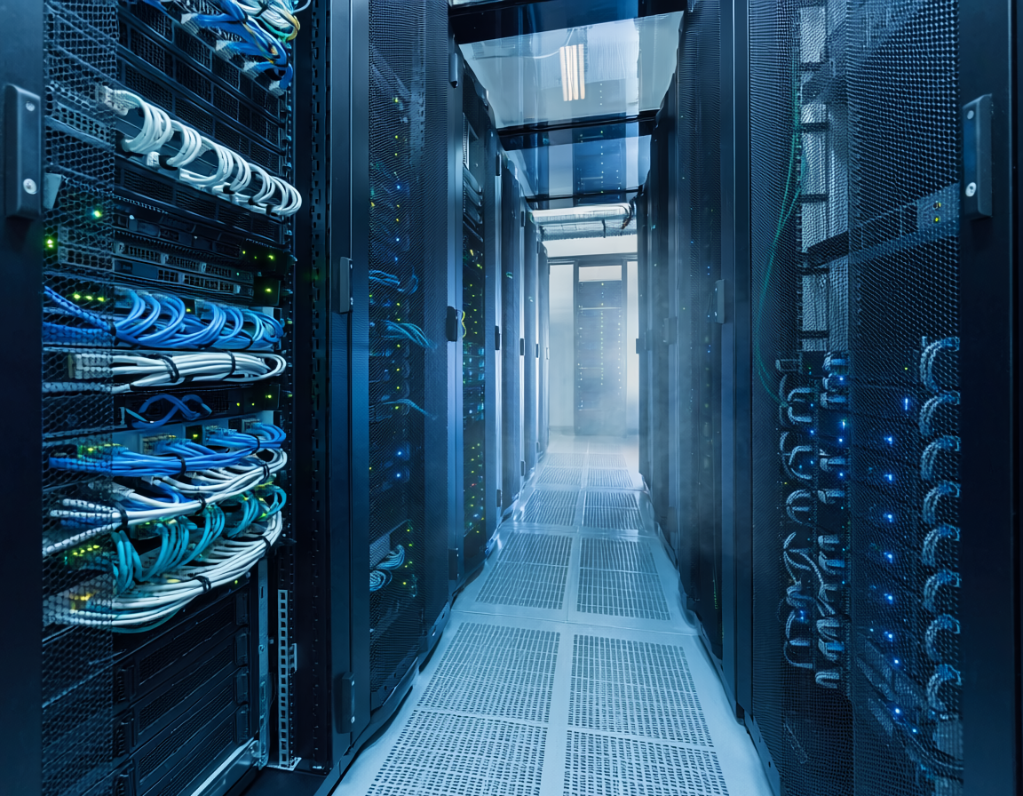 AI data center servers cloud computing racks