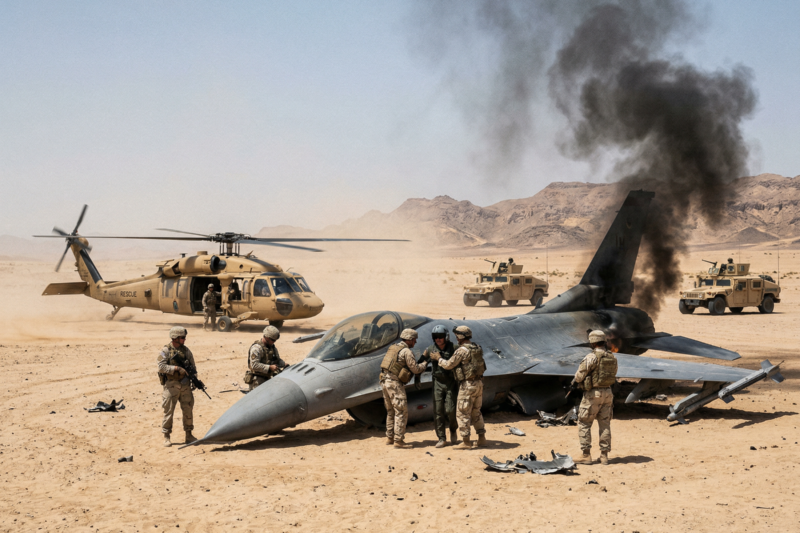 U.S. Searches for Downed Airman as Iran Escalates Strikes Across Gulf States