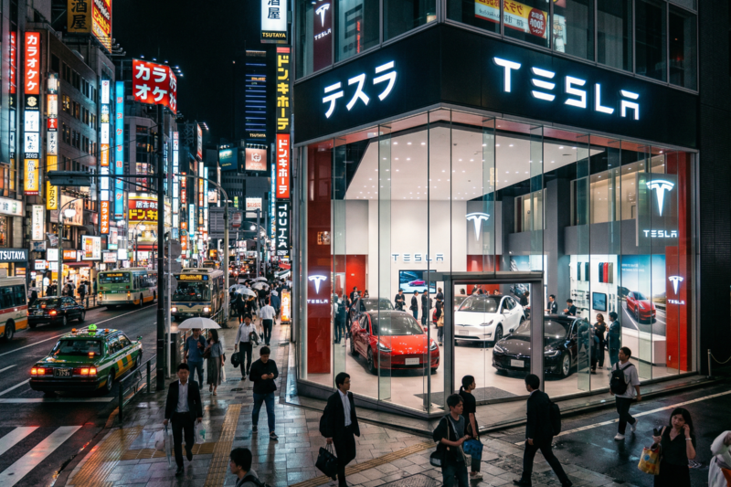 Tesla Targets Japan’s Top Imported Car Spot with Aggressive EV Expansion