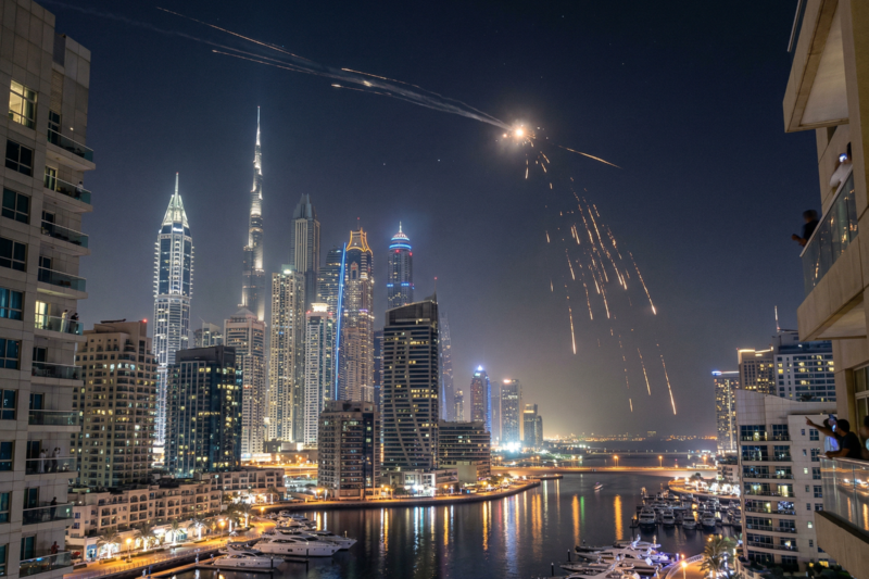 Debris Hits Oracle Building in Dubai as Iran Conflict Spillover Raises Risk Concerns