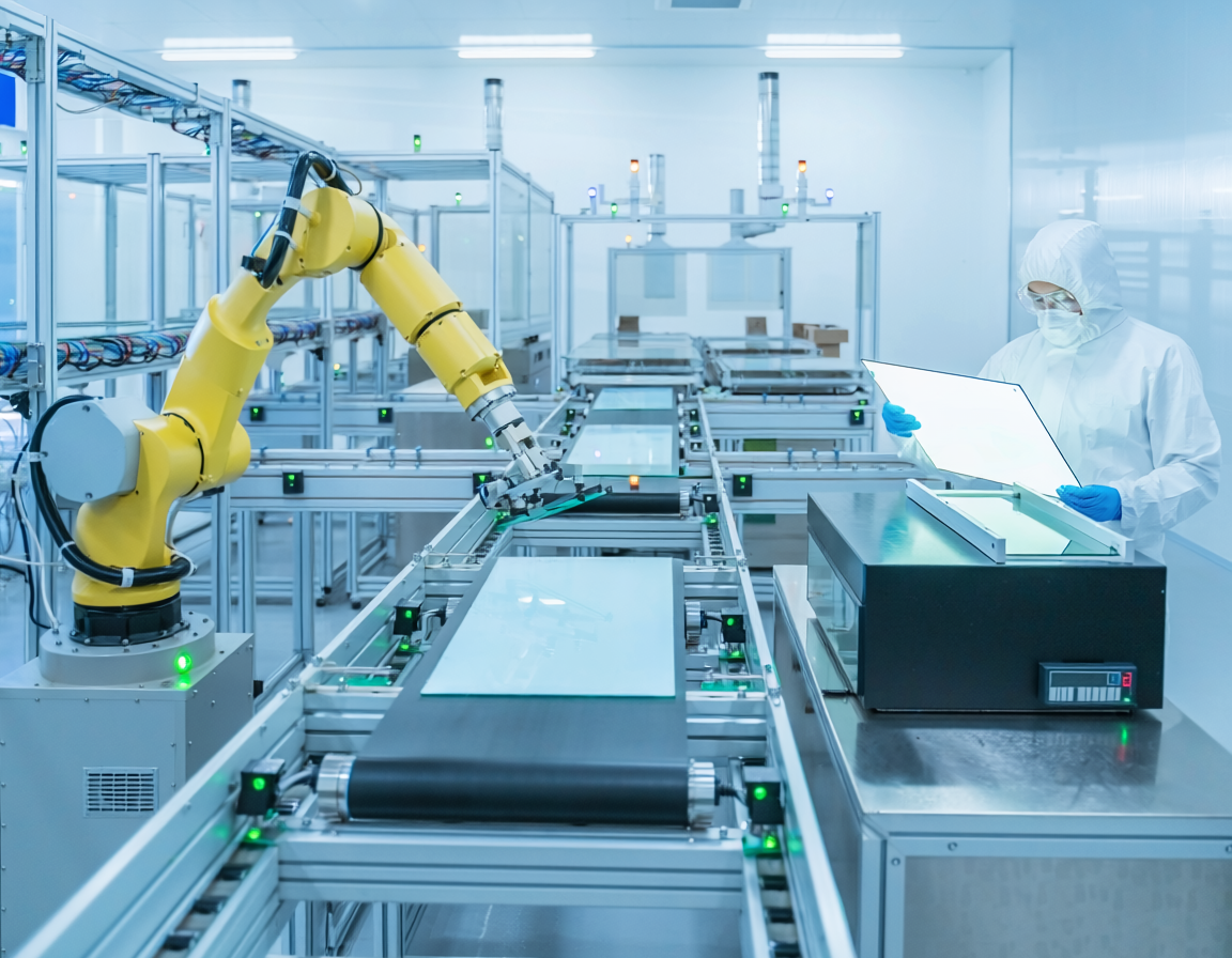 OLED display factory production line