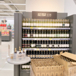 beverage brand display retail store