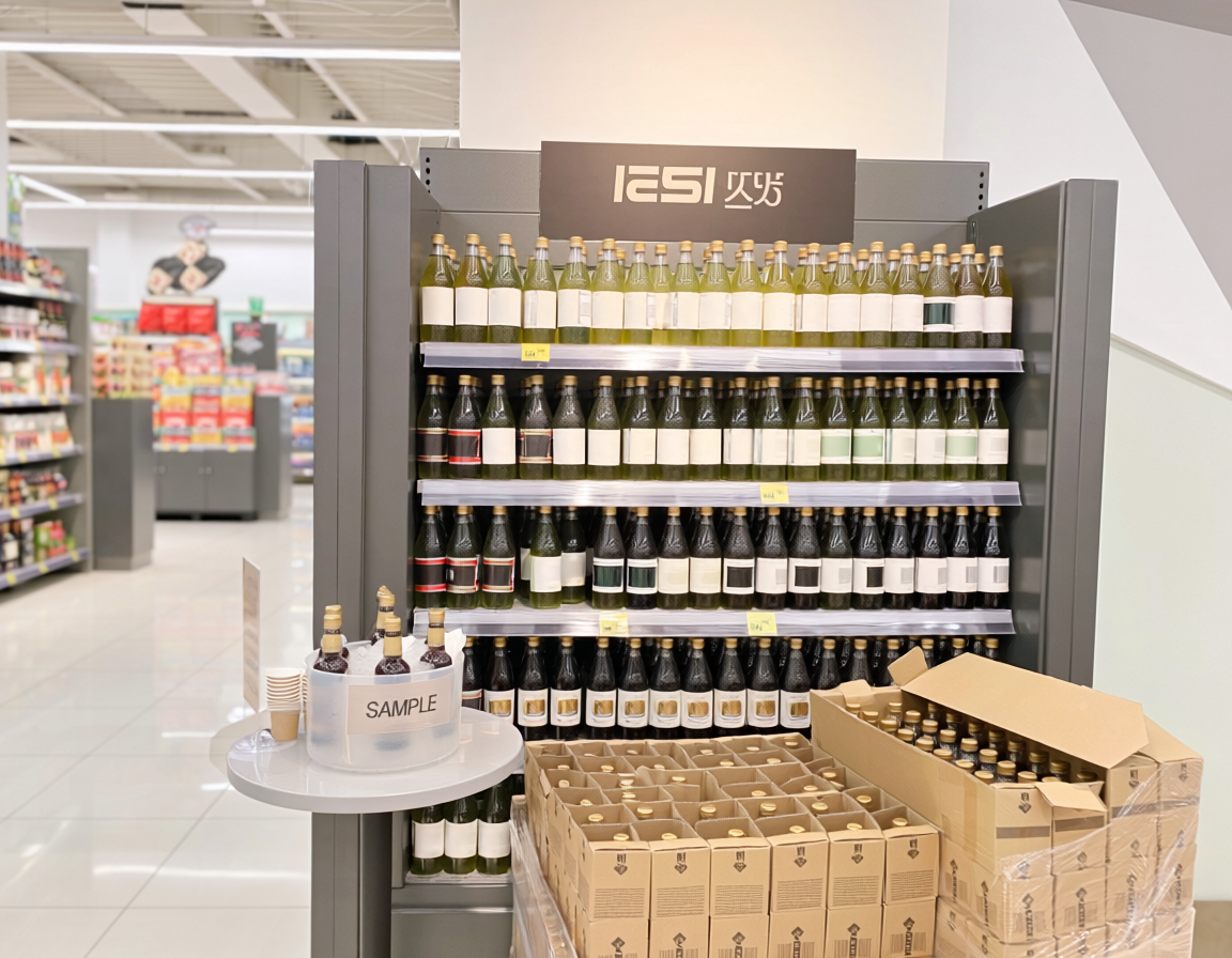 beverage brand display retail store