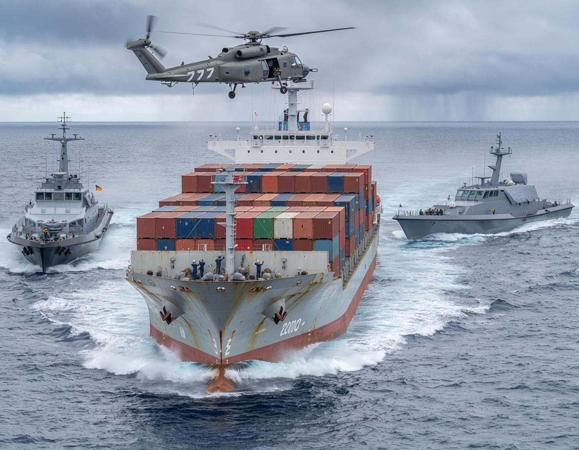 Firefly_cargo ship intercepted by navy at sea