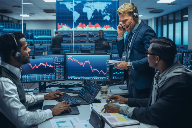 central bank financial stress trading floor