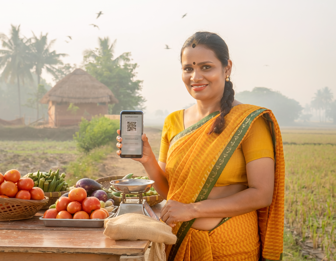 india rural farmer digital payment mobile