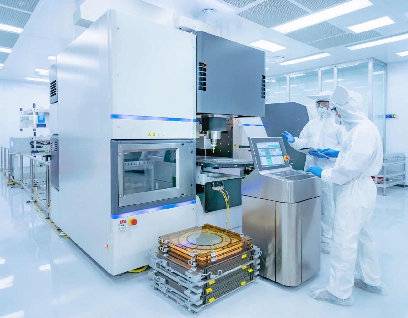 semiconductor factory lithography machine futuristic