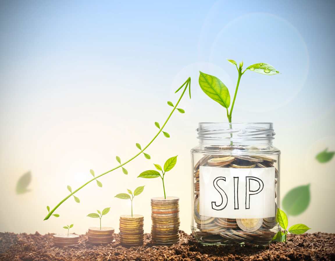SIP investment concept growing money