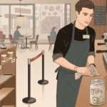 offee chain retail slowdown illustration