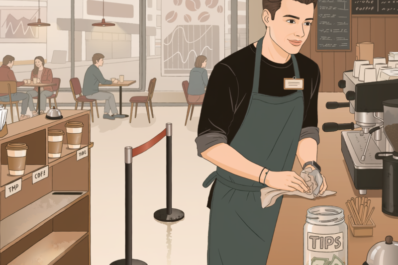 offee chain retail slowdown illustration